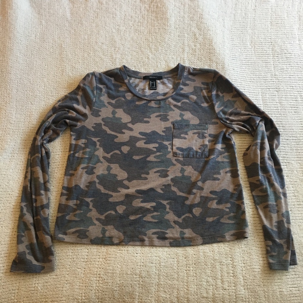 Forever 21 Camo Long Sleeve